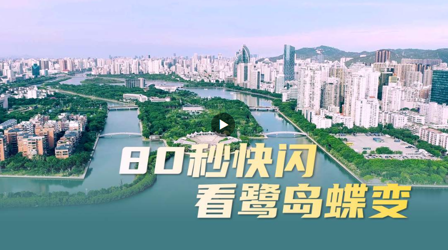 從一湖照見一城，80秒快閃看鷺島蝶變