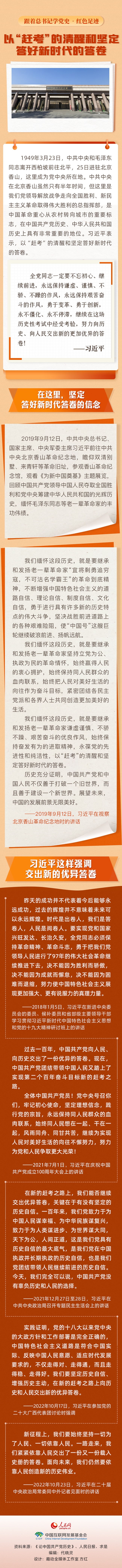 跟著總書記學黨史·紅色足跡以“趕考”的清醒和堅定答好新時代的